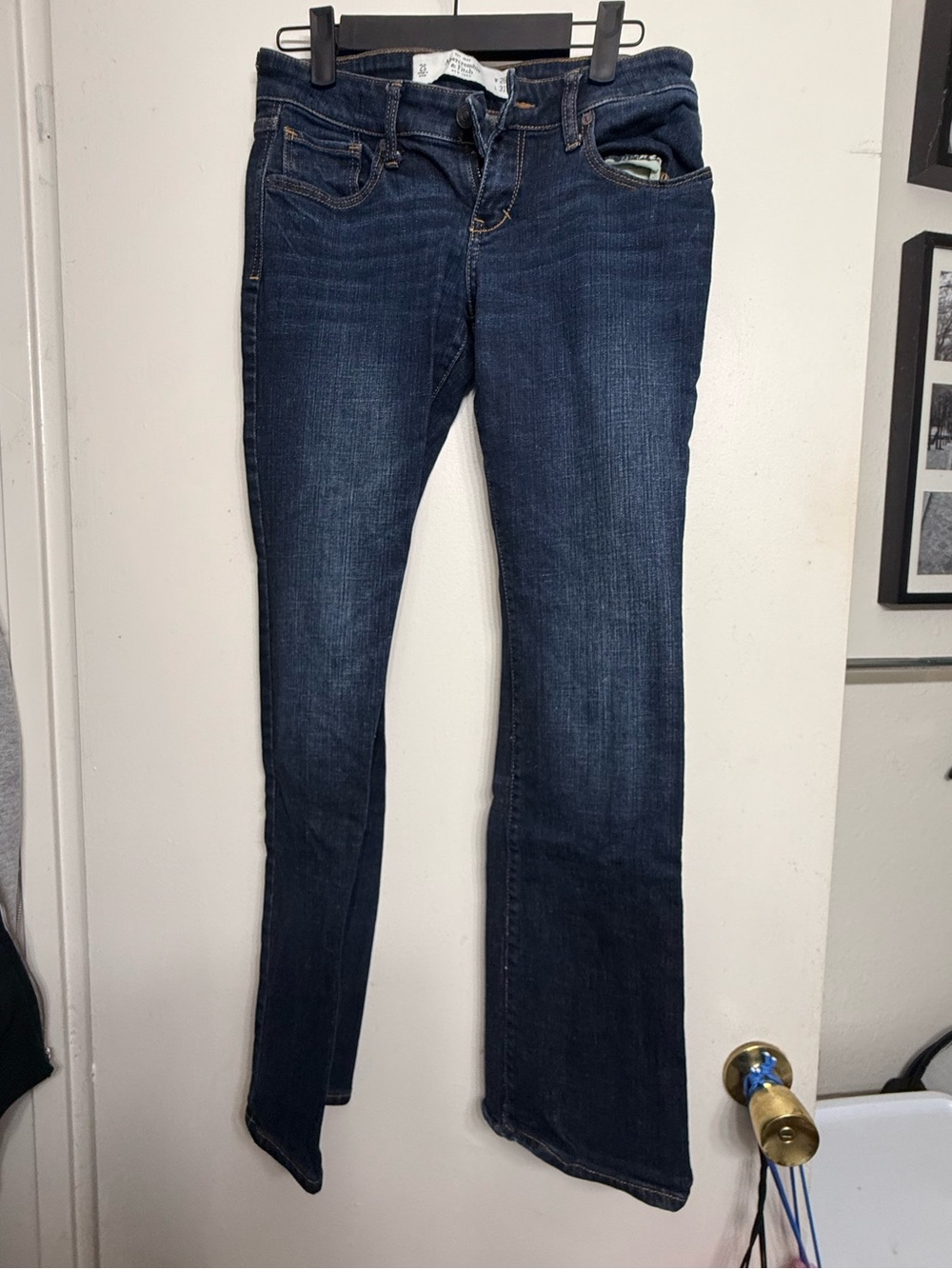 Abercrombie & Fitch Bootcut Jeans W26 L31 Dark Wash Stretch Denim Women’s